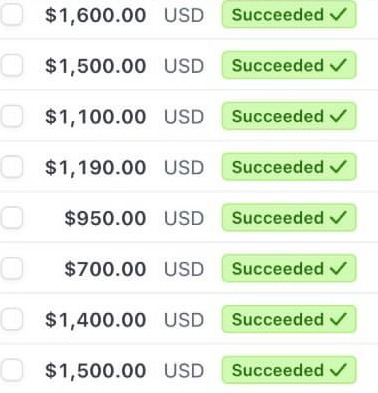 Stripe – €5,098 gross volume